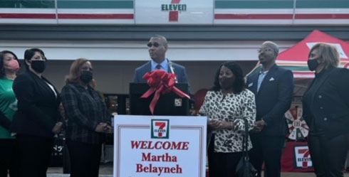 Clate Jackson welcoming back Martha Belaynah and her 7-11 back home to Forest Heights/Oxon Hill